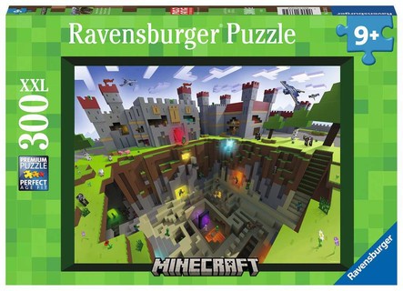 [00013334] Puzzle 300 p XXL - Découpe Minecraft