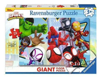 [00003182] Puzzle Giant 24 p - Une équipe fantastique / Spidey