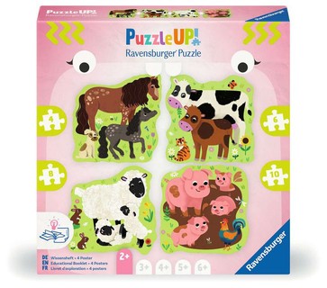 Puzzle Up! 2 ans - Les animaux de la ferme