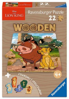 [12004083] Puzzle en bois - Rectangulaire - 22 p - Disney Roi Lion