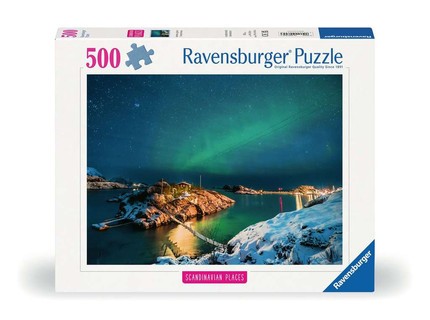[12000845] Puzzle 500 p - Lumières du nord, Tromsø, Norvège (Puzzle Highlight, Scandinavian)