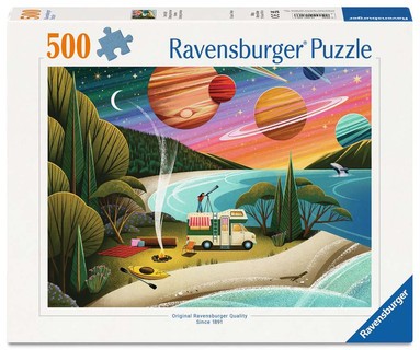 [12001706] Puzzle 500 p - Camping cosmique