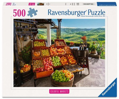 [12001814] Puzzle 500 p - Marché de fruits et légumes, Croatie (Puzzle Highlights, Marchés colorés)