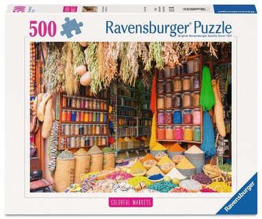 [12001816] Puzzle 500 p - Marché aux épices Maroc (Puzzle Highlights, Marchés colorés)