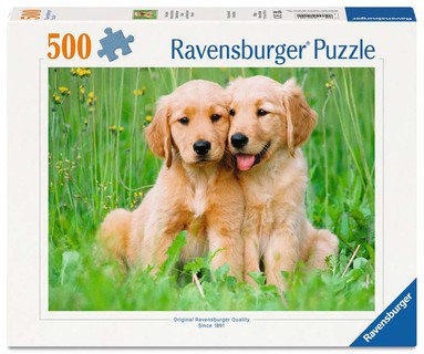 [12001902] Puzzle 500 p - Les frères Golden Retriever