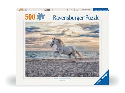 [12000222] Puzzle 500 p - Cheval sur la plage
