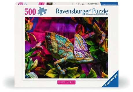 [12001333] Puzzle 500 p - Caméléon (Puzzle Highlight, Animaux colorés)