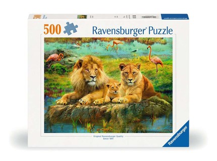 Puzzle 500 p - Lions dans la savane