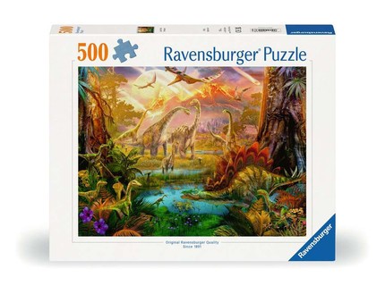 Puzzle 500 p - La terre des dinosaures