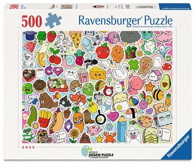 [12001796] Puzzle 500 p - Stickers kawaii