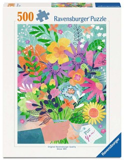 Puzzle 500 p - Saint-Valentin en fleurs