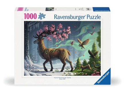 [12000616] Puzzle 1000 p - Le cerf du printemps