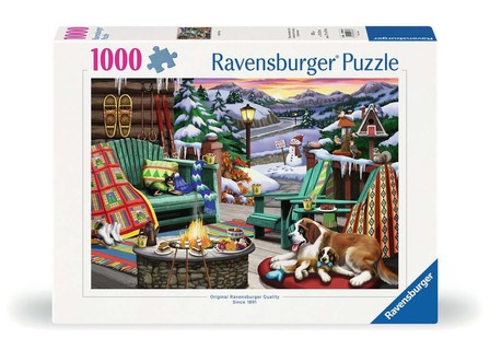 [12000633] Puzzle 1000 p - Pause au cœur des montagnes