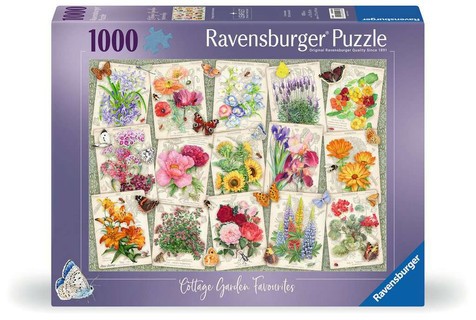 [12000286] Puzzle 1000 p - Affiches de fleurs du jardin
