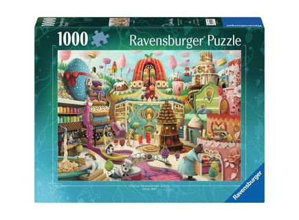 [12001195] Puzzle 1000 p - La rue de la douceur / Demelsa Haughton