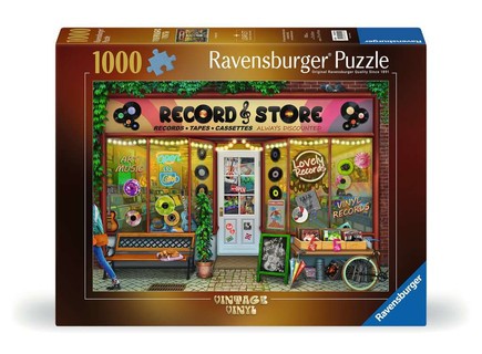 [12000250] Puzzle 1000 p - La boutique de vinyles