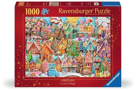 [12001267] Puzzle 1000 p - Noël au village des cookies