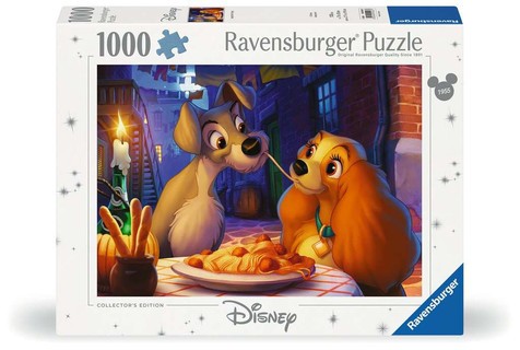 [12000003] Puzzle 1000 p - La Belle et le Clochard (Collection Disney)