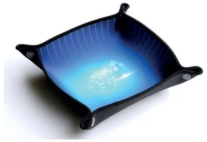 [WOG036PB] Piste de dés Saphir (bleu, 21x21 cm)