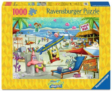 Puzzle 1000 p - Plaisirs à Goo Lagoon / Bob l'éponge