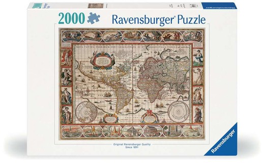 [00016633] Puzzle 2000 p - Mappemonde 1650