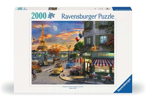 [00016716] Puzzle 2000 p - Une soirée romantique à Paris