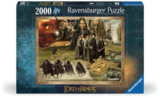 [00016927] Puzzle 2000 p - La Communauté de l'anneau / Le Seigneur des anneaux