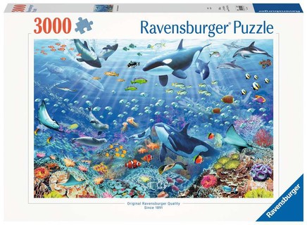 [00017444] Puzzle 3000 p - Monde sous-marin coloré