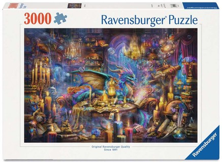 [12001418] Puzzle 3000 p - La bibliothèque des savoirs enchantés