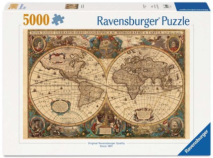[00017411] Puzzle 5000 p - Mappemonde antique