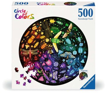[12000820] Puzzle rond 500 p - Insectes (Circle of Colors)
