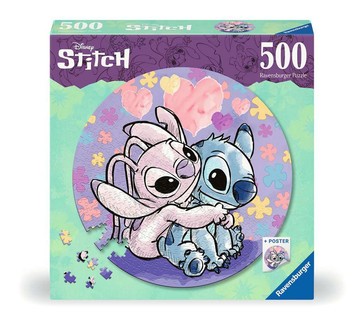 [00017581] Puzzle rond 500 p - Disney Stitch