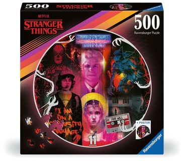 [12001227] Puzzle rond 500 p - Phénomènes surnaturels / Stranger Things