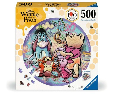 [12001931] Puzzle rond 500 p - Disney Winnie l'ourson