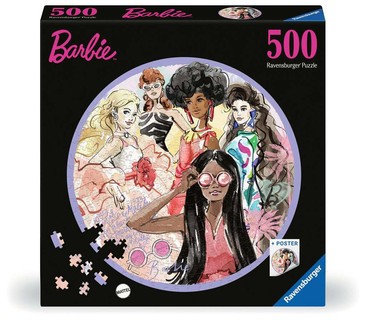 [12001494] Puzzle rond 500 p - L'icône du style depuis 1959 / Barbie