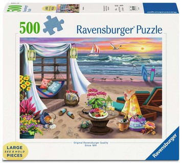 [00016792] Puzzle 500 p format large – Soirée sur la plage