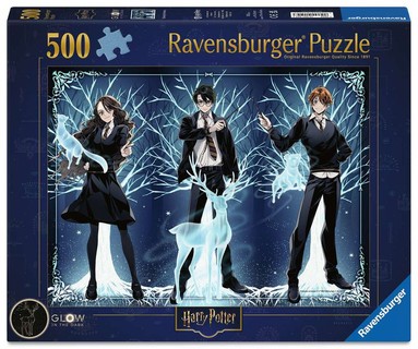 [12001509] Puzzle Glow in the dark 500 p - Le pouvoir des Patronus / Harry Potter