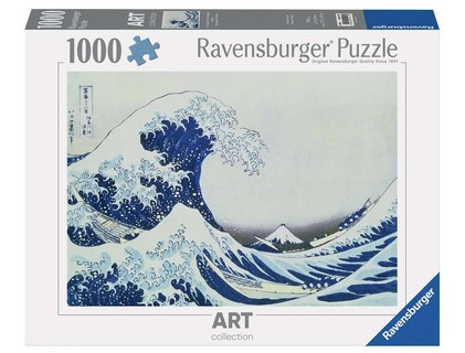 [12000107] Puzzle 1000 p Art collection -  La Grande vague de Kanagawa / Hokusai