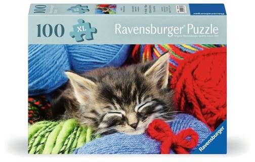 [12001363] Bien être & Puzzle 100 p - Chaton dans la laine