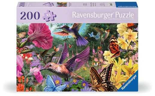 [12001369] Bien être & Puzzle 200 p - Colibris et papillons
