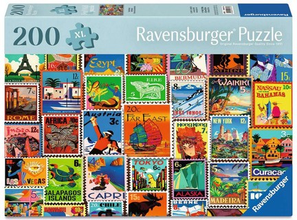 [12001371] Bien être & Puzzle 200 p - Timbres du monde entier