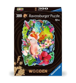 [12000760] Puzzle en bois - Forme - 300 p - Jolis oiseaux