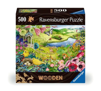 [00017513] Puzzle en bois - Rectangulaire - 500 p - Jardin de la nature