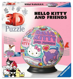 [00011630] Puzzle 3D Ball 72 p - Hello Kitty