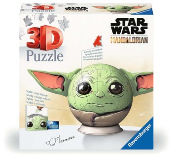 [00011556] Puzzle 3D Ball 72 p spec. - Star Wars The Mandalorian Grogu