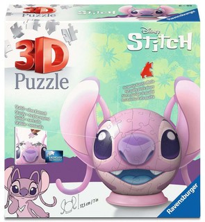 [00011639] Puzzle 3D Ball 72 p Spec. - Angel - Disney Stitch