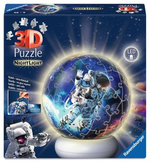 [12008058] Puzzle 3D Ball 72 p illuminé - Les astronautes