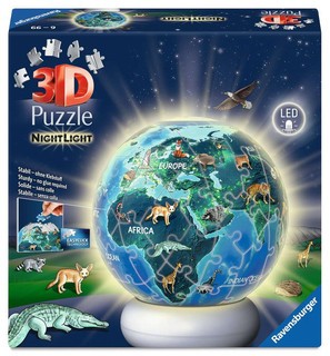 [12008055] Puzzle 3D Ball 72 p illuminé - La Terre