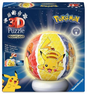[12008053] Puzzle 3D Ball 72 p illuminé - Pokémon