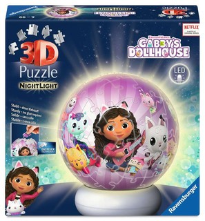 [12008059] Puzzle 3D Ball 72 p illuminé - Gabby's Dollhouse